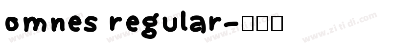 omnes regular字体转换
